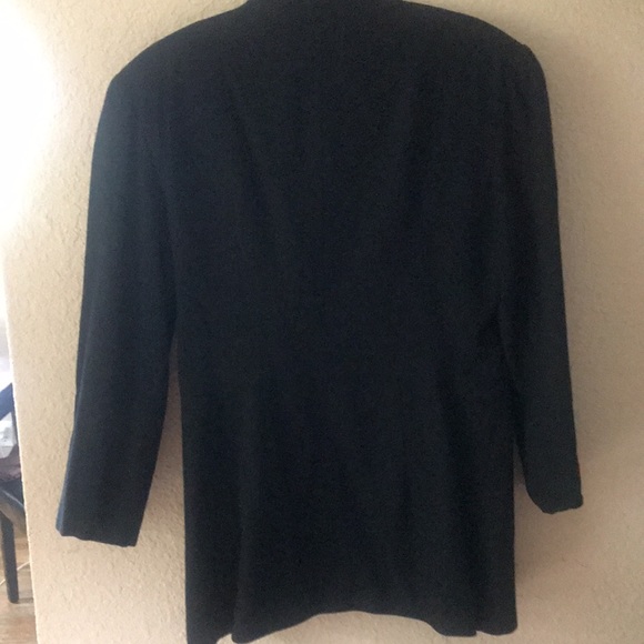 Black 100% Wool Gorgeous Suit - Picture 5 of 10